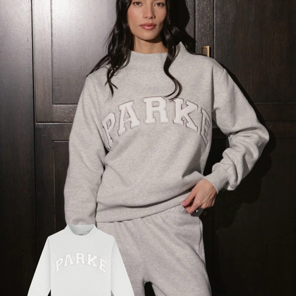 PARKE FLEECE VARSITY MOCKNECK METALLIC